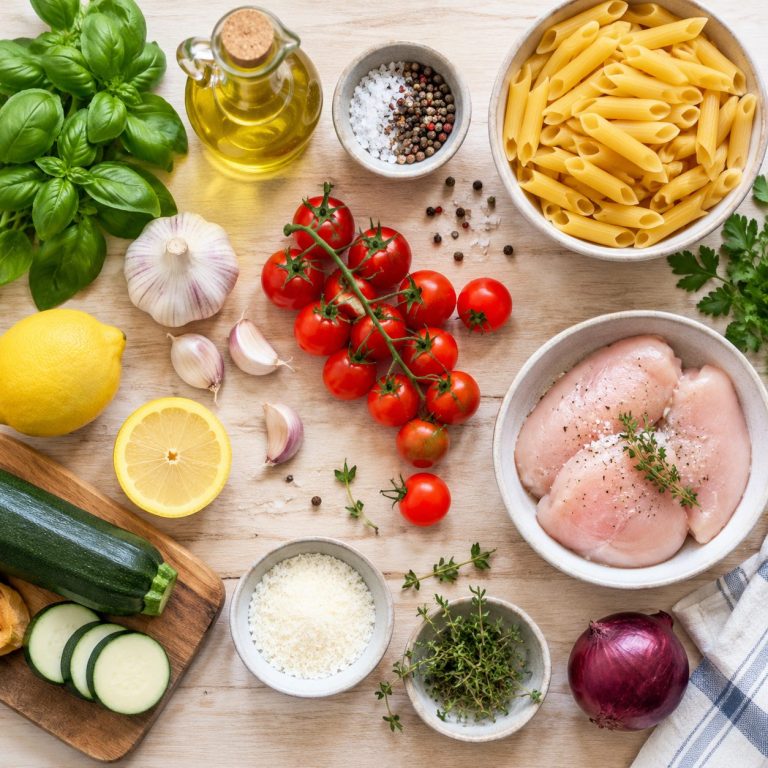Recipe flat lay