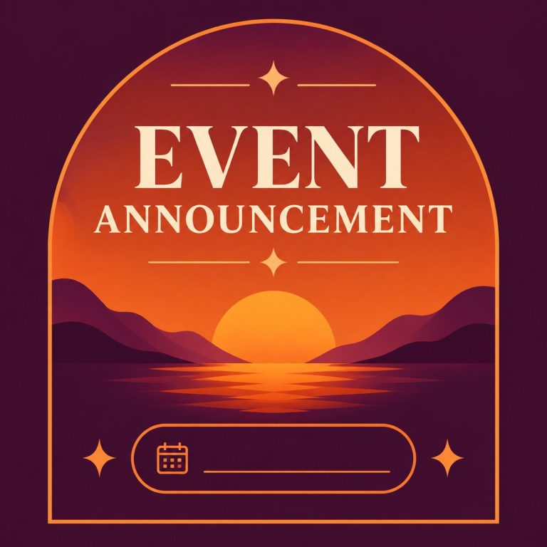 Event announcement tile