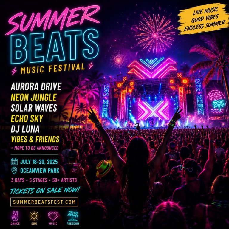 Summer festival poster