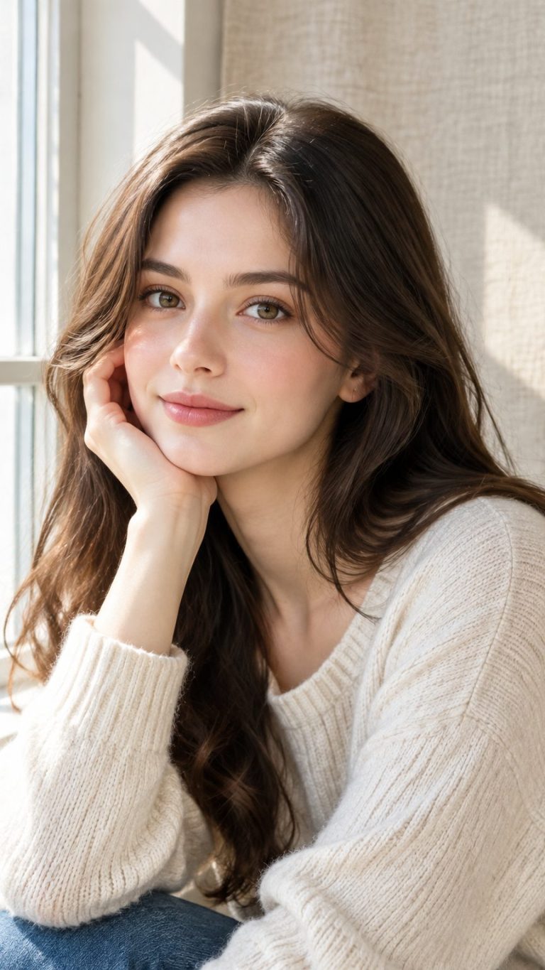 Window light portrait