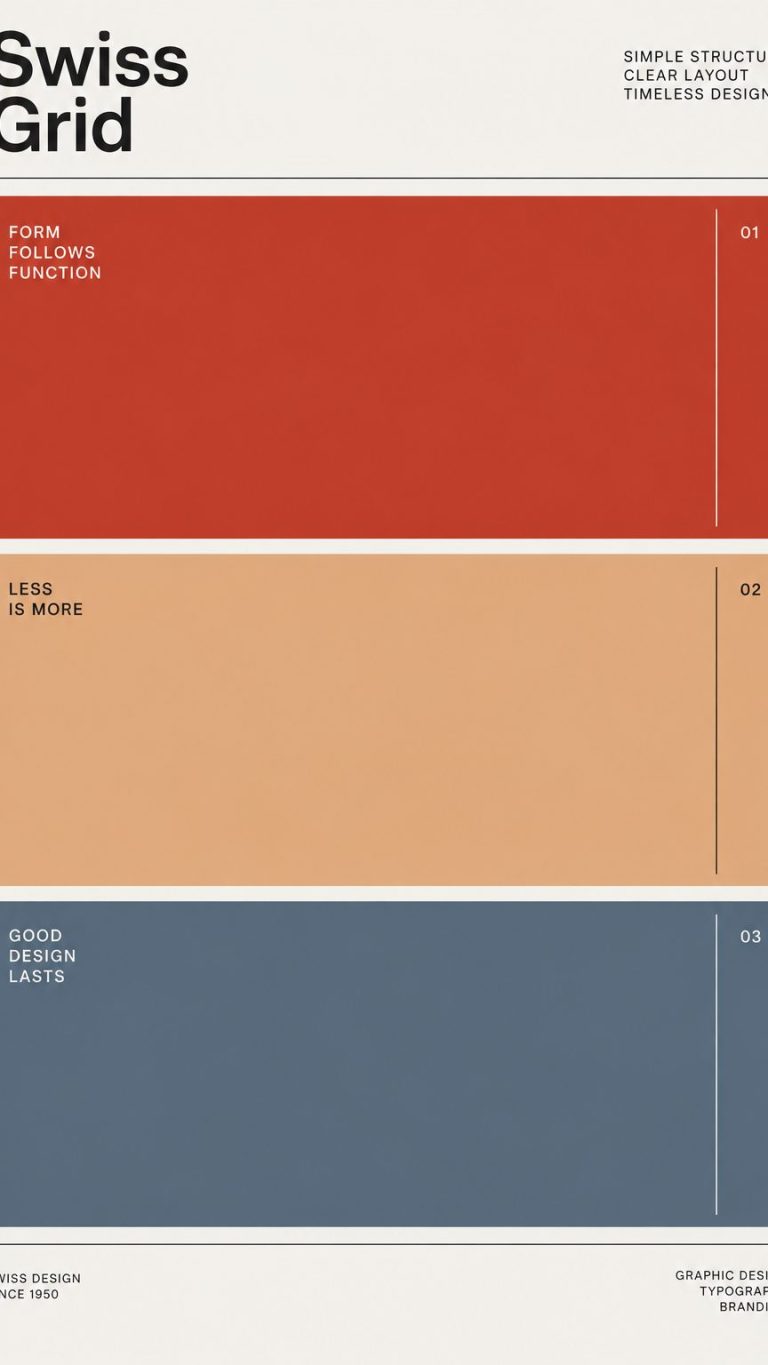 Swiss grid poster