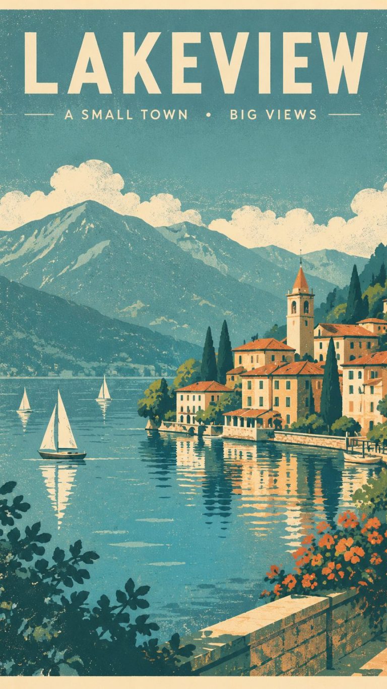 Vintage travel poster
