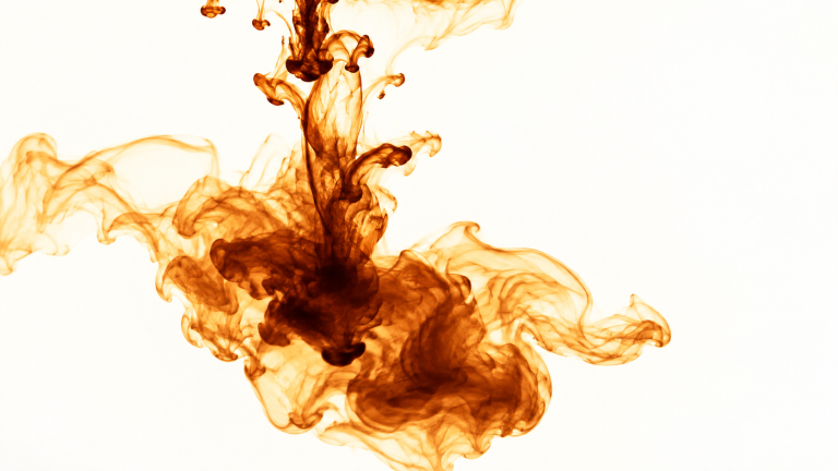 Ink in water, after “Shift the palette to warm sepia and amber tones”