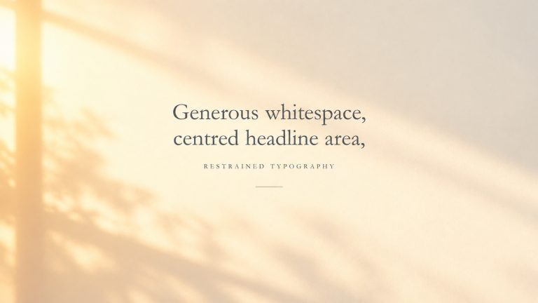 Whitespace headline layout, after “Add soft golden hour lighting”