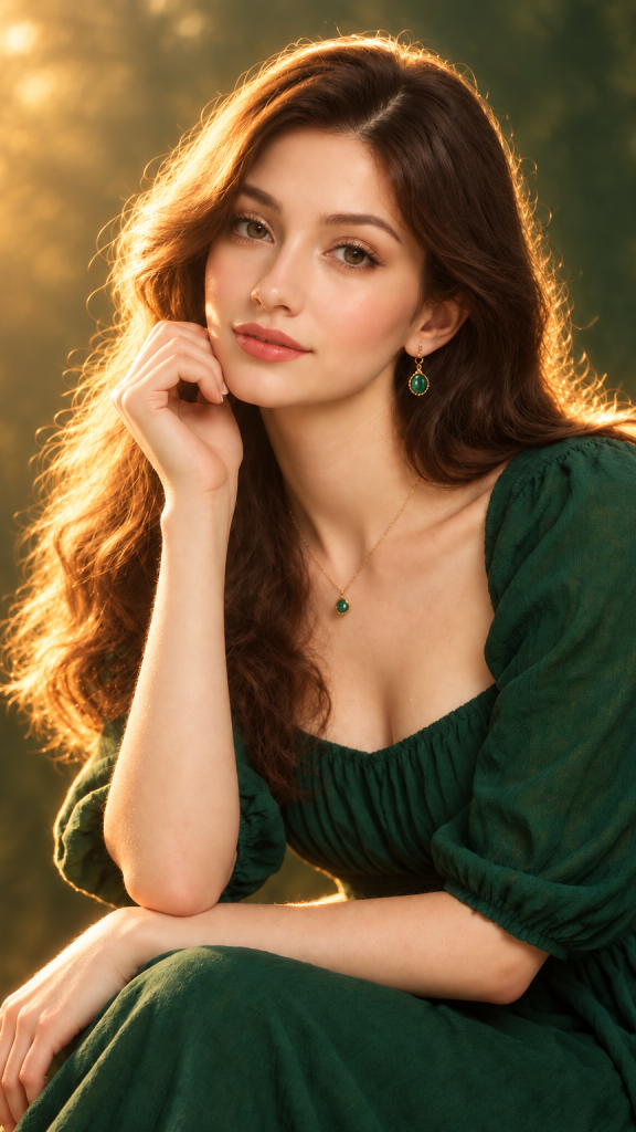 Editorial portrait, after “Add a soft warm rim light around the subject”