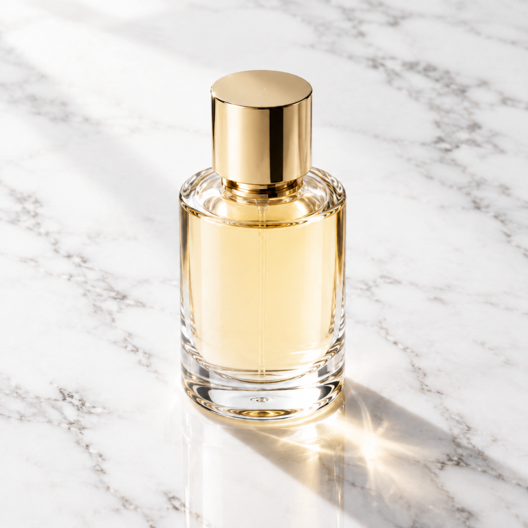 Cosmetics on marble