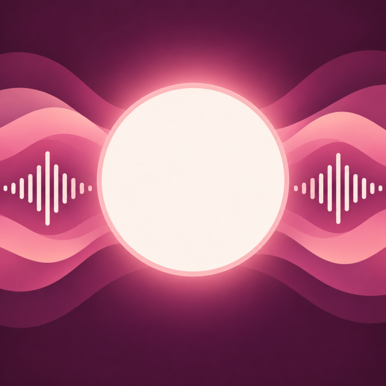 Podcast cover backdrop, after “Add soft radial glow behind the center circle”