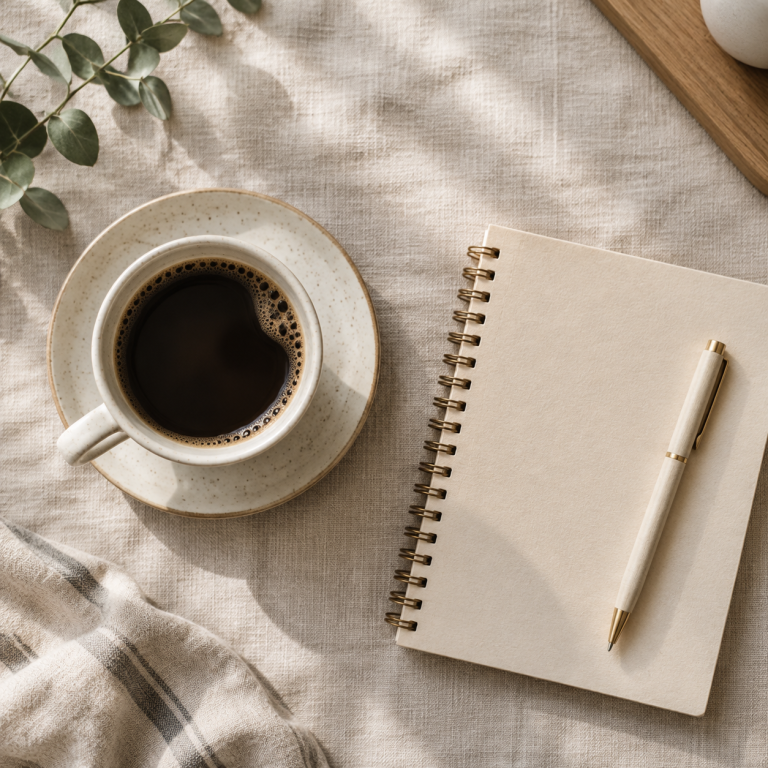 Coffee flat lay
